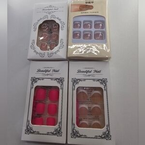 Press-on ToeNails 4 Packs